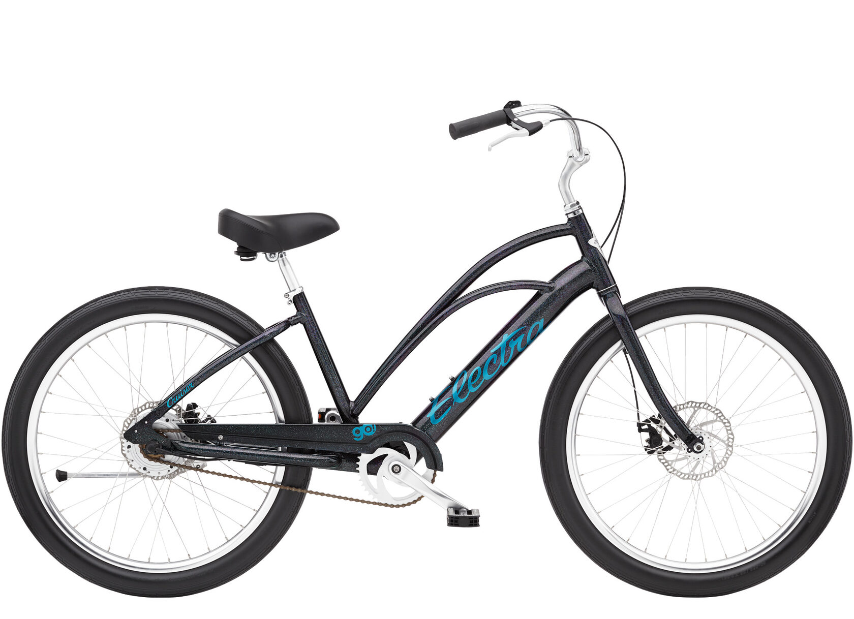 Electra Cruiser GO! Step Thru Galactic Black M size